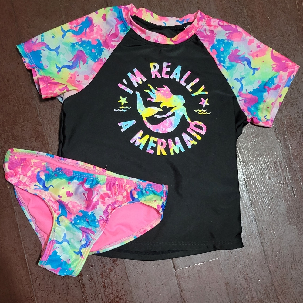 Kids 2piece Swim suit WITH SLEEVES